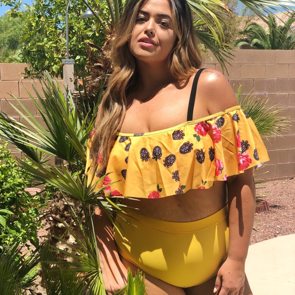 Yellow two piece